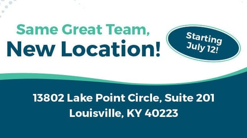 We've moved! Visit us at 13802 Lake Point Cir, Suite 201, Louisville, KY 40223