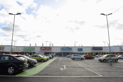 The car park at Wheatley Hall Road Shopping Park.
