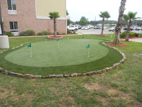 Visit our beautiful new putting green. Putters and balls available