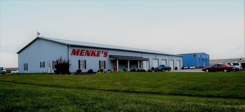Menke's Auto Repair white building