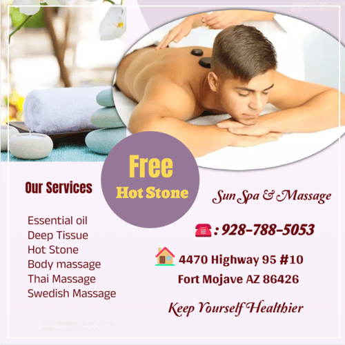 A very relaxing Asian Massage..

Quiet & Relaxing rooms with soothing music