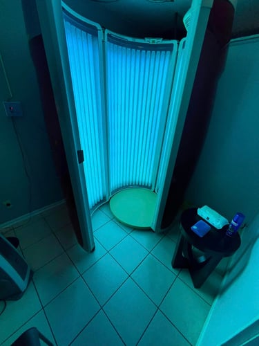 Keep a warm summer glow all year round with Perfextions Tanning - Deer Park! Our family-owned tanning salon in Deer Park, TX will help you achieve a gorgeous full-body tan and feel confident showing off your beautifully bronzed skin. We also have a second location in La Porte Texas at 2611 Underwood Rd, La Porte, TX. So, we offer membership plans for our guests, including an unlimited monthly tanning membership for only $17.50 a month! Our services include tanning bed, airbrush tan, and Pura tanning booth sessions with friendly, certified technicians. To help you maintain your new tan, we proudly offer top-rated products from Ed Hardy, Tanovation, Devoted Creations, and more. Book your appointment today!