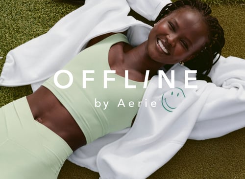 Woman in OFFLINE by Aerie activewear.