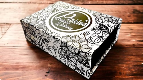 Pickle's Potions gift box sitting on table