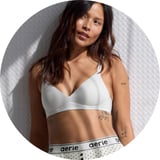 woman wearing white bra