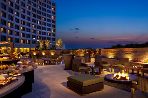 Washington Hilton, Outdoor Firepits, Lounging Area