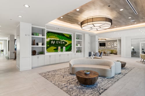 Welcome to our hotel lobby with free Wi-Fi.