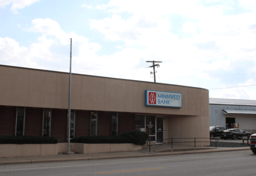 exterior photo of Minnwest Bank Lewiston branch