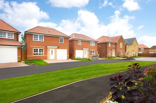 Outside view of homes at Church Fields