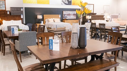Sunset Hills Slumberland Furniture dining set with bench
