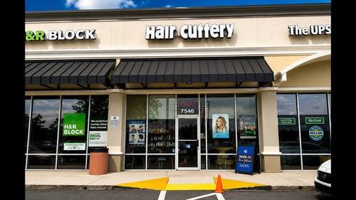 Outside the Hair Cuttery salon in  Port St Lucie