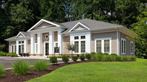 Clubhouse Exterior at Poplar Glen Apartments, Columbia, 21044.