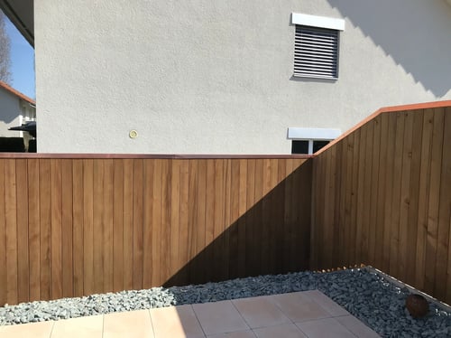 Holzsichtschutzwand (Falzbretterwand)