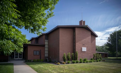 Church building on Castle Drive