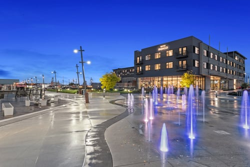 Hotel Indigo Seattle Everett Waterfront at Dusk