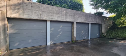 Novoferm Sektionaltor ISO 45, Grosssicke glatt, Satin Grey