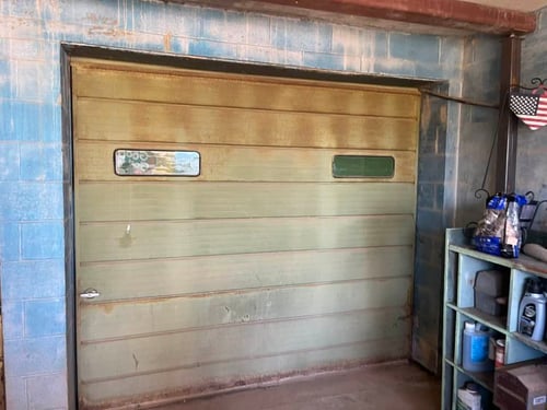 Before garage door replacement