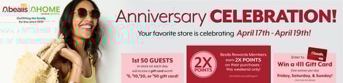 1 YR Anniversary of bealls Home Centric in Tyler, TX!