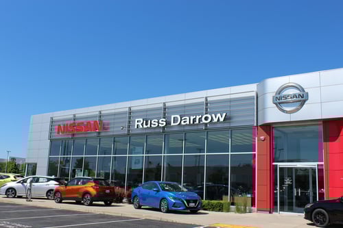 Russ Darrow Nissan is located in the Metro Auto Mall in Milwaukee, Wisconsin.
