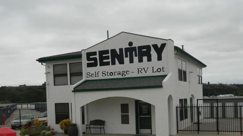 Front of Sentry Storage management office in Chula Vista, California