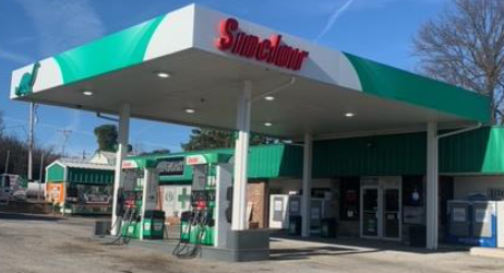 Sinclair Gas Station Fueling Island
