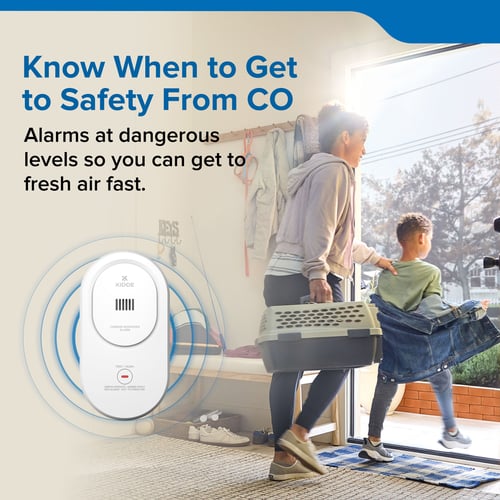 Know when to get to safety from CO
Alarms at dangerous levels so you can get to fresh air fast.