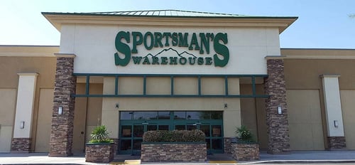 The front entrance of Sportsman's Warehouse in Las Vegas