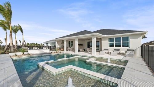 Expansive covered lanais perfect for the Florida lifestyle