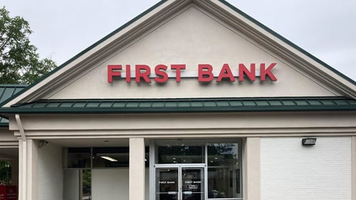 First Bank Rock Hill branch exterior.