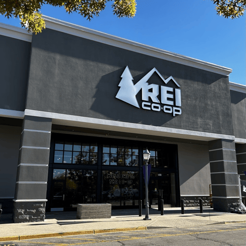 The front of the REI store in Louisville, Kentucky