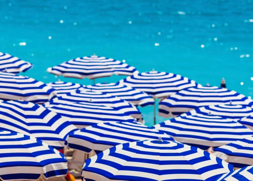beach umbrellas