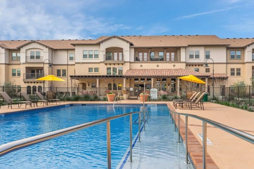 Swimming pool at Seleno at Harris Road 55+ Apartments, Arlington, TX, 76001