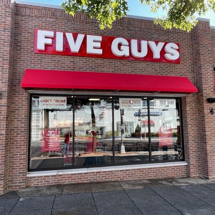 Five Guys at 4537 Wisconsin Ave. NW in McPherson Square Washington D.C.