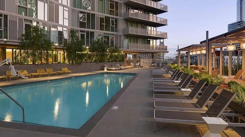 Pool view at K1 in San Diego, CA 92101