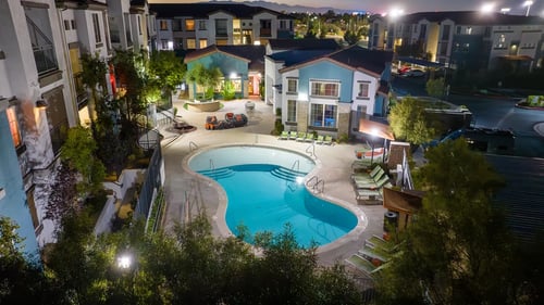 Apartment complex with pool at Miro at the Parc, Henderson, NV