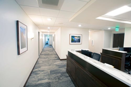 The nurses station is adjacent to four medical stabilization rooms. A nurse is on-site 24/7, and a psychiatrist makes rounds regularly.