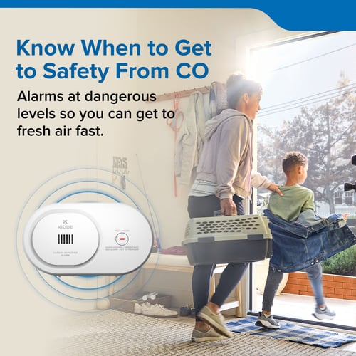 Know when to get safety from CO. Alarms at dangerous levels so you can get to fresh air fast.