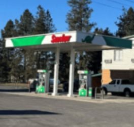 Sinclair Gas Station Fueling Island