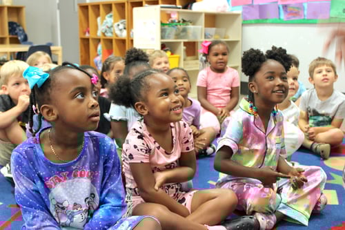 Children engaged in learning at Childcare Network