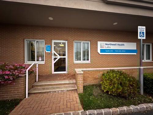 Entrance to Northwell Health Labs