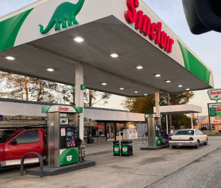Sinclair Gas Station Fueling Island