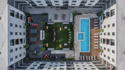 Center Courtyard with amenities.