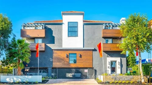 Townhome Complex at Warner Center Townhomes, Canoga Park, CA