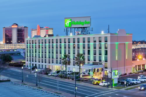 Hotel Exterior at dusk