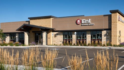 Exterior photo of Ent Credit Union Promenade Service Center in Castle Rock, Colorado