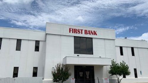First Bank High Point branch exterior.