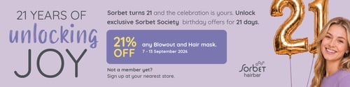 off any Blowout and Hair Mask fro