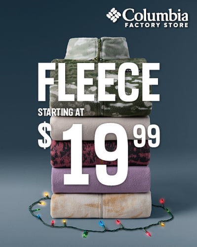 fleece stacked in a pile