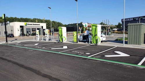 EV charging station Allego Slagelse