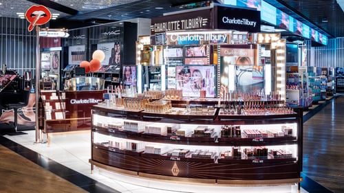 Heathrow Airport Terminal 3 Charlotte Tilbury Makeup and Beauty Counter